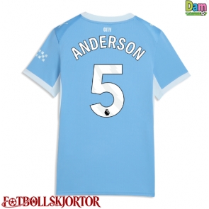 Manchester City Elliot Anderson #5 Hemmatröja Dam 2026-27 Kortärmad